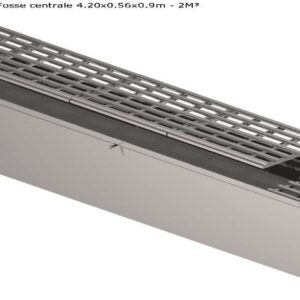 Fosse centrale pour piste de lavage version 1