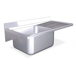 Plonge inox suspendue